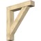 Ekena Millwork Traditional Block Rough Sawn Bracket w/ Offset Brace, Douglas Fir, 8"W x 40"D x 44"H BKT0806X40X44TRA05RDF - alternate 1